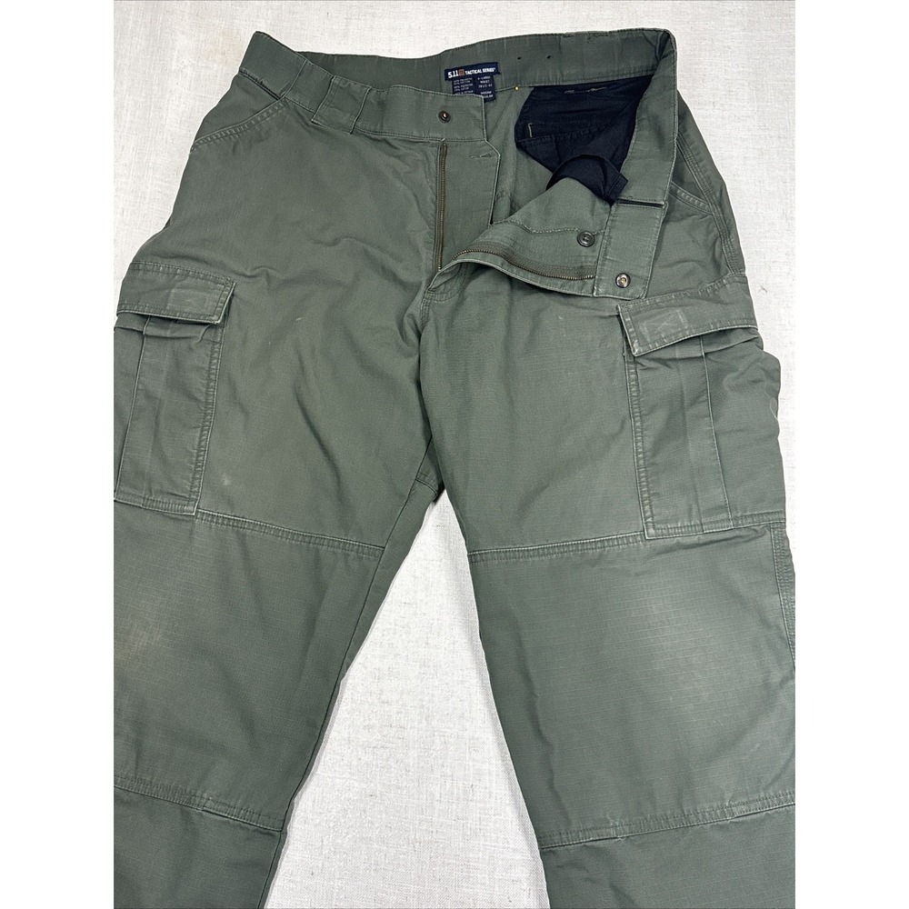 5.11 Tactical Series‎ Olive Green Cargo Pants  Size X-Large Waist Regular Inseam